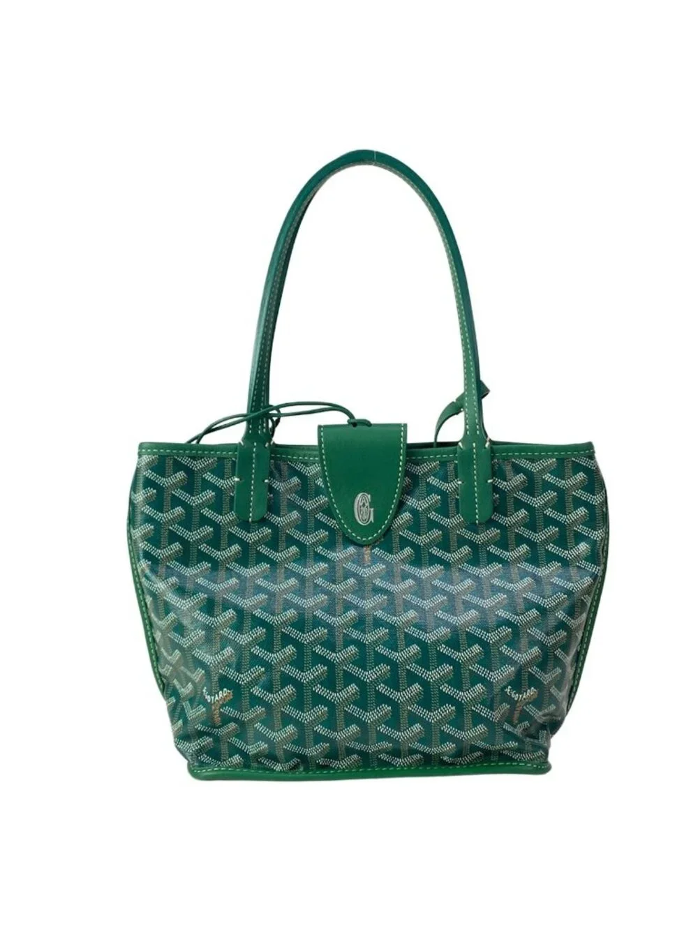 Goyard Tote Anjou Mini Green Leather